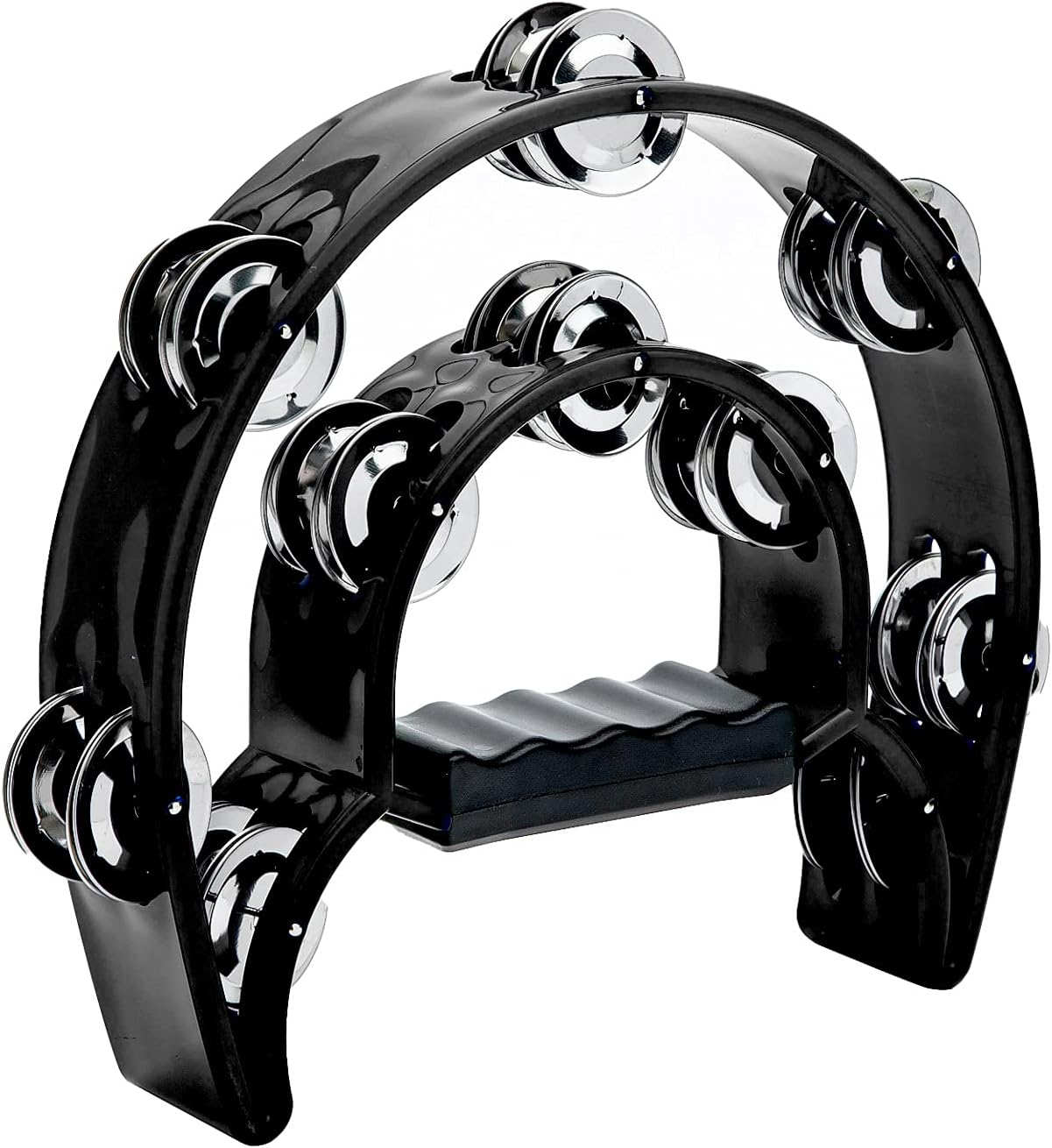 Half Moon Tambourine black